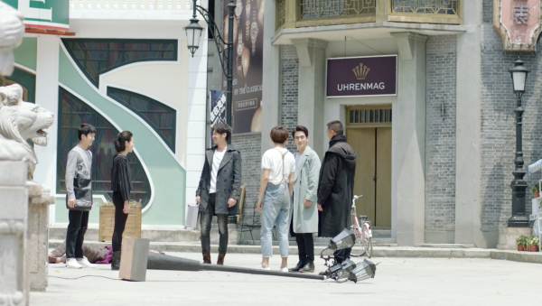 Screencap of SID team from Guardian The SID team reunites on a street in daylight and Shen Wei smiles at Chu Shuzhi.