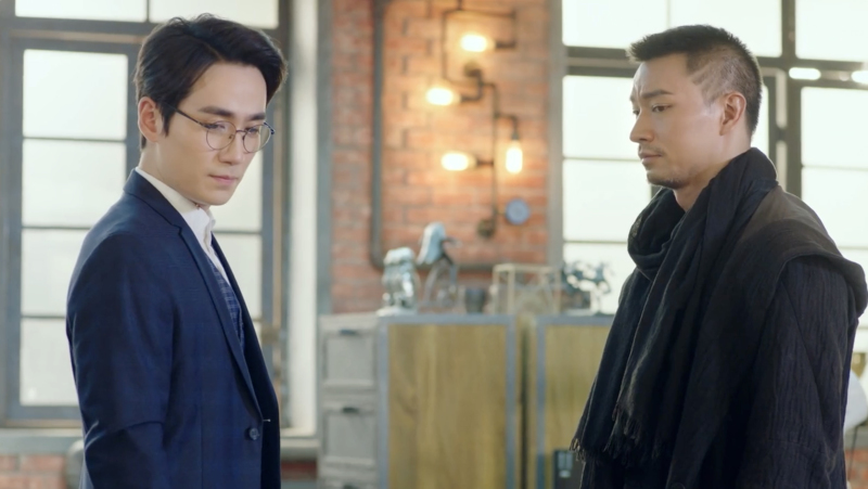 Screencap of Chu Shuzhi and Shen Wei from Guardian Shen Wei and Chu Shuzhi react to Zhao Yunlan.